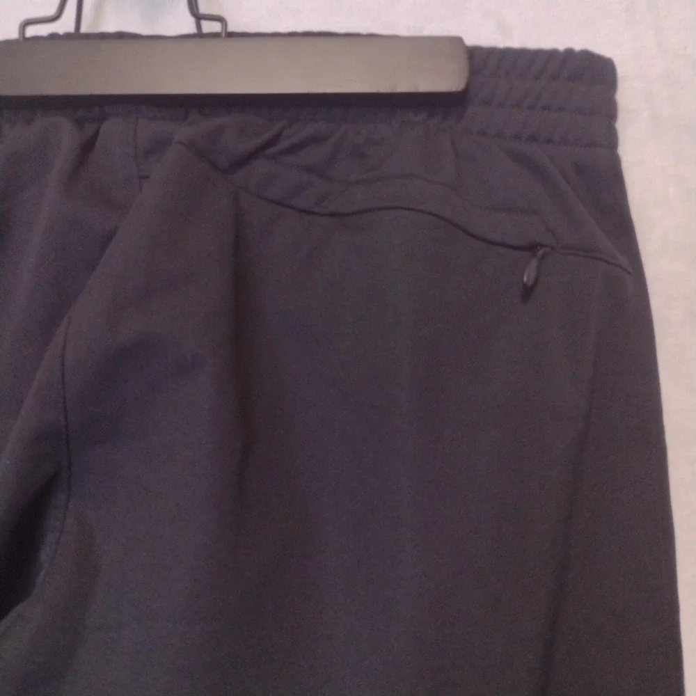 Adidas Mens Medium Black White 3-Stripe Track Pants Joggers‎ RN 88387